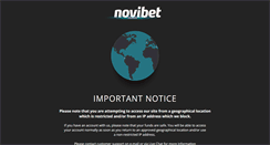 Desktop Screenshot of novibet.com